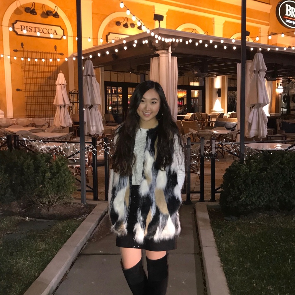 Faux fur vest